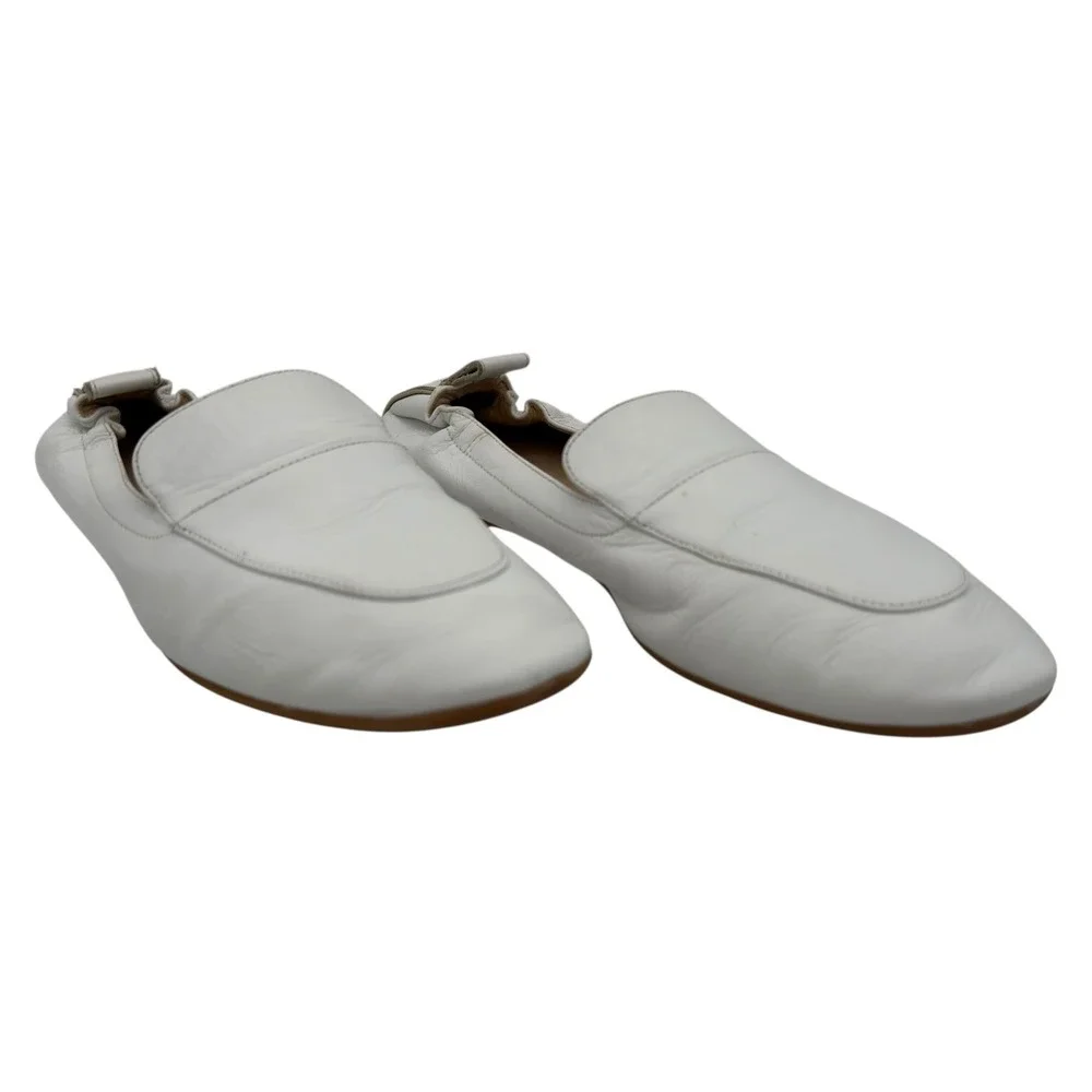 Everlane Day Glove Leather Ballet Flats Ivory Cream‎ Slip On Loafers Women's 7